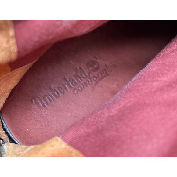 Vintage Timberland Women’s Size 7.5 Tan Leather Leaf Cutout Knee High Boots - Picture 8 of 8